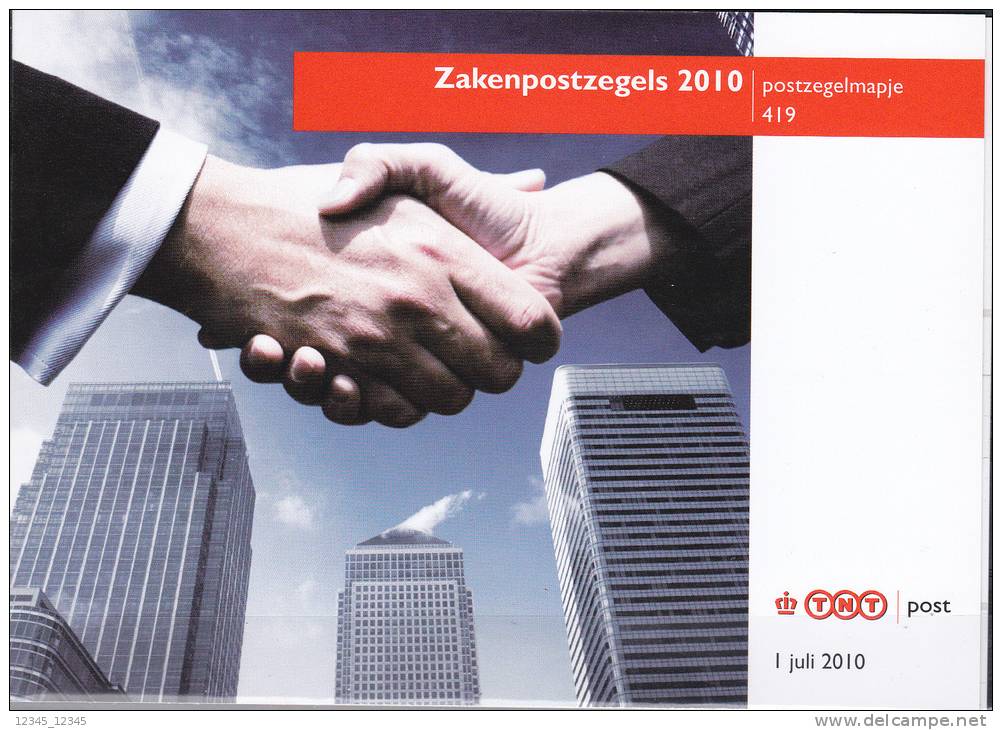 Nederland 2010, Postfris MNH, Folder 419,  Business Stamps - Neufs