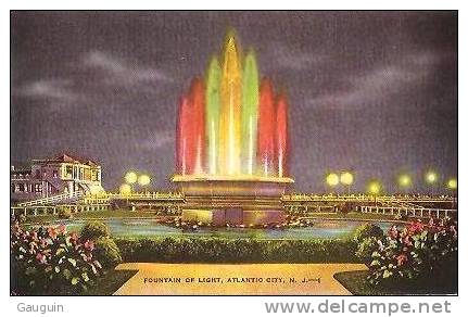 CPA - ATLANTIC CITY - FOUNTAIN OF LIGHT - Edition E.C.Kropp Co - Atlantic City