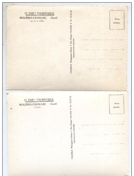 30   MOLIERES  CAVAILLAC    X  4     (  8  SCANS  R° V°  )    NEUVES  . - Autres & Non Classés