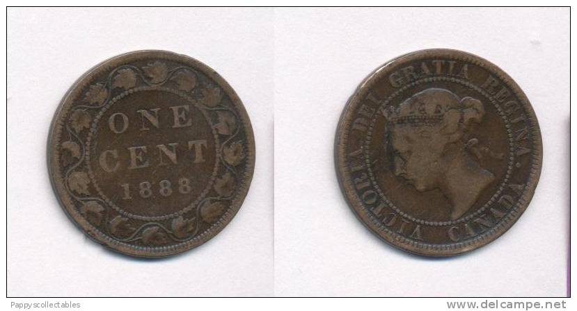 Canada Large Cent Queen Victoria 1888 - Canada