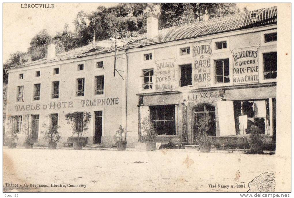 55 LEROUVILLE - Hôtel Et Café De La Gare - Lerouville