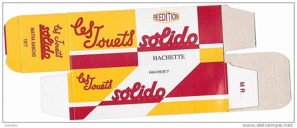SOLIDO - BOITE VIDE  - MATRA RANCHO - 1977. - Sonstige & Ohne Zuordnung