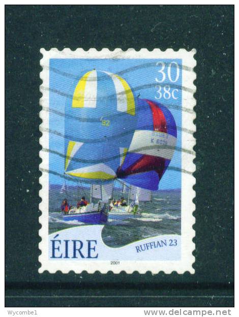 IRELAND  -  2001  Yachts  30p  Self Adhesive  FU  (stock Scan) - Used Stamps