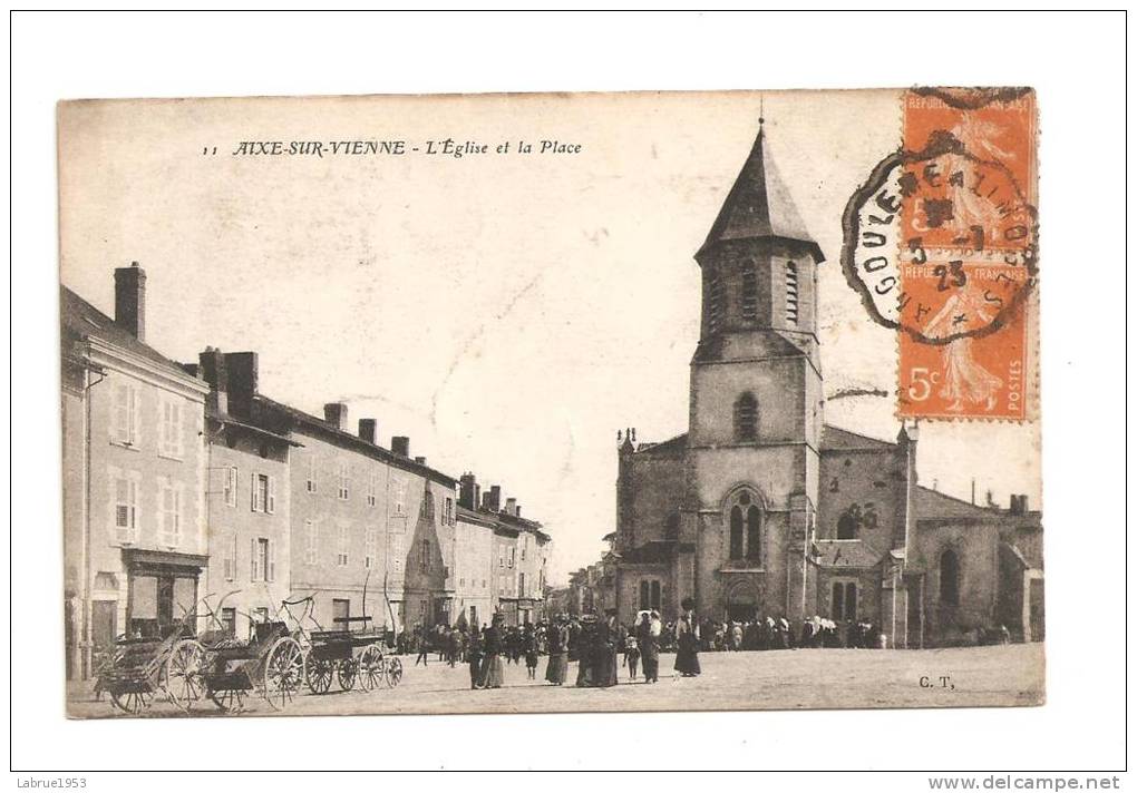 Aixe-sur- Vienne -L'église La Place, Animation.   (réf.187) - Aixe Sur Vienne