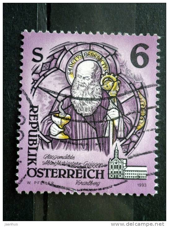 Austria - 1993 - Mi.nr.2108 - Used - Artworks From Convents And Monasteries - HI. Benedict Of Nursia - Definitives - Usados