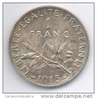 FRANCIA 1 FRANC 1915 AG - Altri & Non Classificati