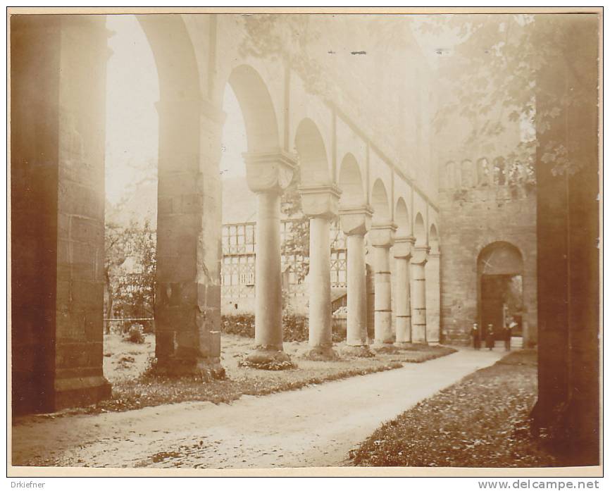 Rottenbach, Ortsteil Paulinzella, Saalfeld-Rudolstadt, Thüringen, Romanische Klosterruine Langhaus 3 FOTO 1920, Original - Orte