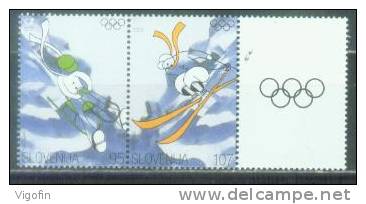 SI 2002-382-3 OLYMPIC GAMES SALTE LAKE CITY, SLOVENIA, 2v, MNH - Winter 2002: Salt Lake City