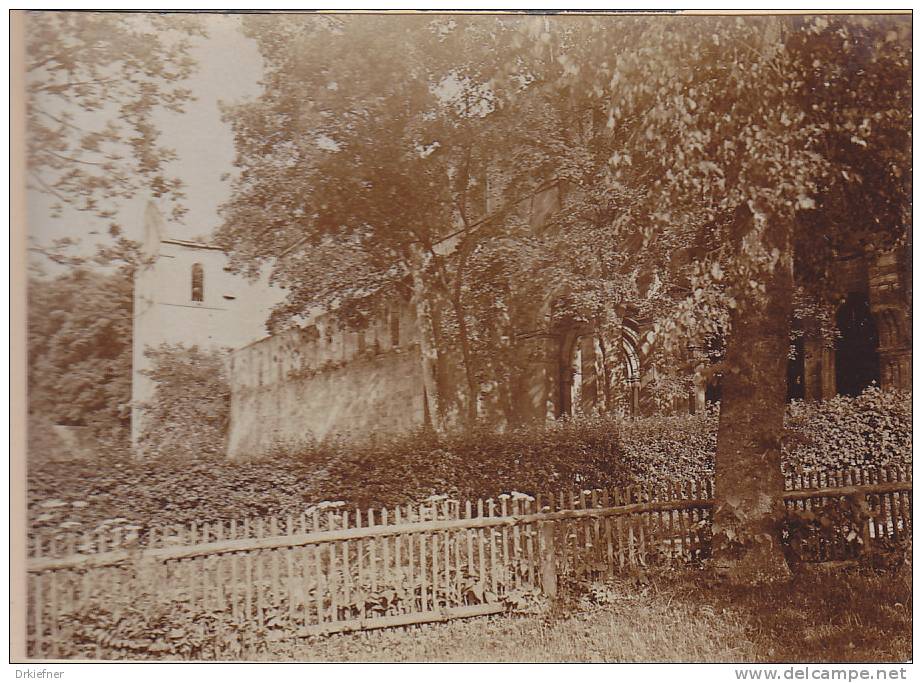 Rottenbach, OT Paulinzella, Saalfeld-Rudolstadt Thüringen, Romanische Klosterruine, Nordseite, FOTO 1920, Original - Orte
