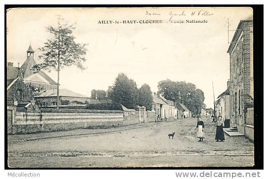 80 AILLY LE HAUT CLOCHER / Route Nationale / - Ailly Le Haut Clocher