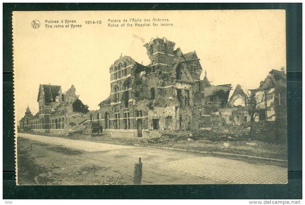 Ruines D'ypres 1914/18 - Ruines De L'asile Des Aliénes - Ub148 - Weltkrieg 1914-18