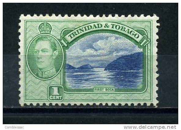 TRINIDAD  AND  TOBAGO   1938     1c  Blue  And  Green    MH - Trinidad En Tobago (1962-...)