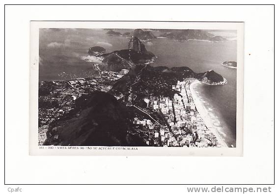 Brésil - Rio - Vista Aerea Do Pao De Açucar E Copacabana - Copacabana