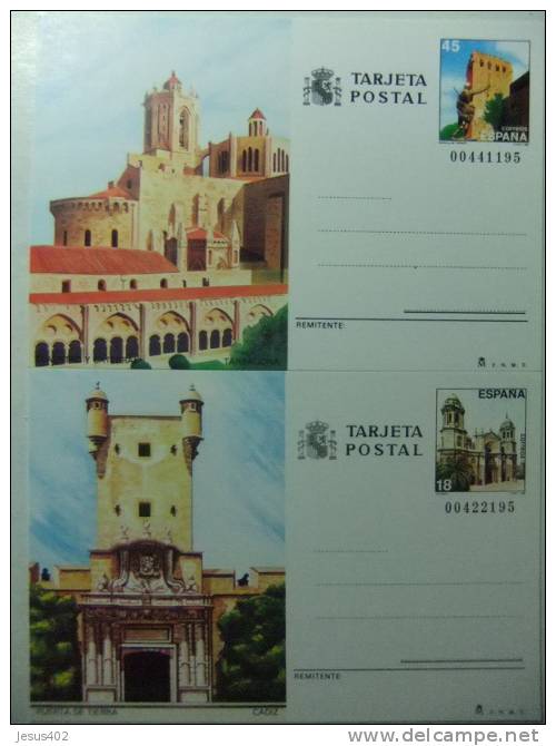 ESPAÑA 1988  CADIZ Y TARRAGONA TARJETAS NUEVAS Edifil Nº 145 - 146 - 1931-....