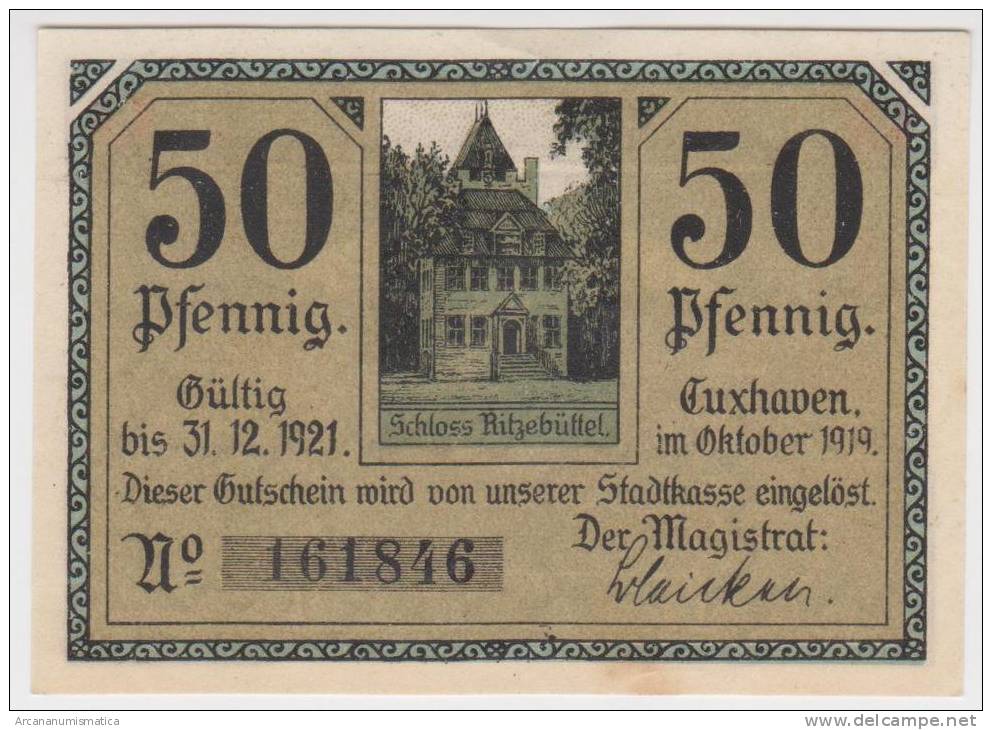 ALEMANIA  50 Pfennig 31-Febrero-1.921 - Otros & Sin Clasificación