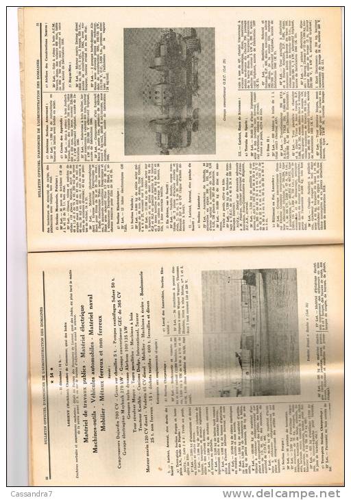 Bulletin Officiel D´Annonces D´Administration Des Domaines-N°247 Ponton-grue Bordeaux-remorqueur-vedette-paquebot,athos - Autres & Non Classés