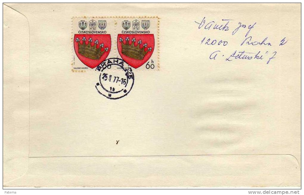 FDC Praha 1977, Escudo   Checoslovaquia - FDC