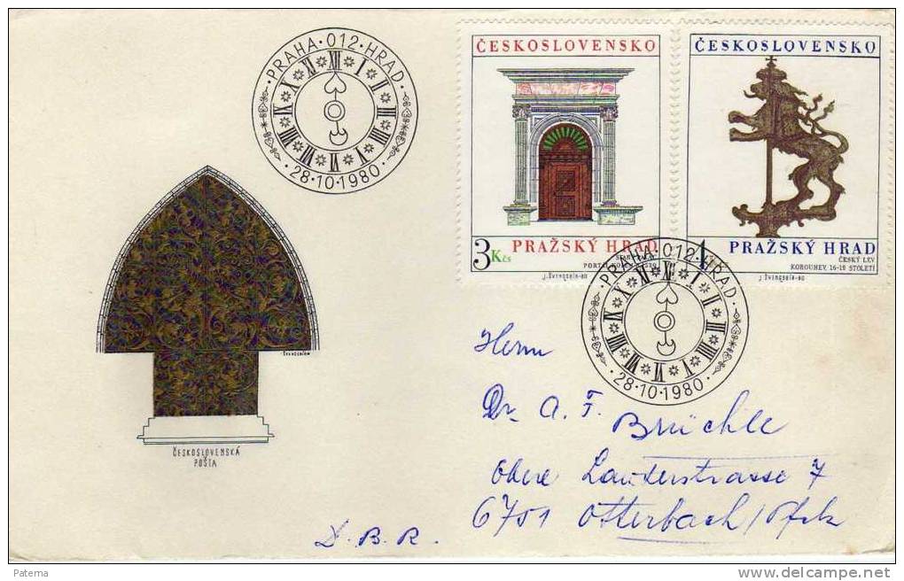 FDC Praha 1980   Checoslovaquia - FDC