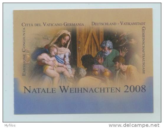 2008 VATICANO LIBRETTO NATALE CARNET PAPA BENEDETTO XVI° - Markenheftchen