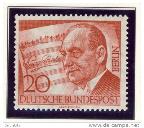 1956 Germany Berlin Complete MNH Paul Lincke Set Of 1 Stamp - Unused Stamps