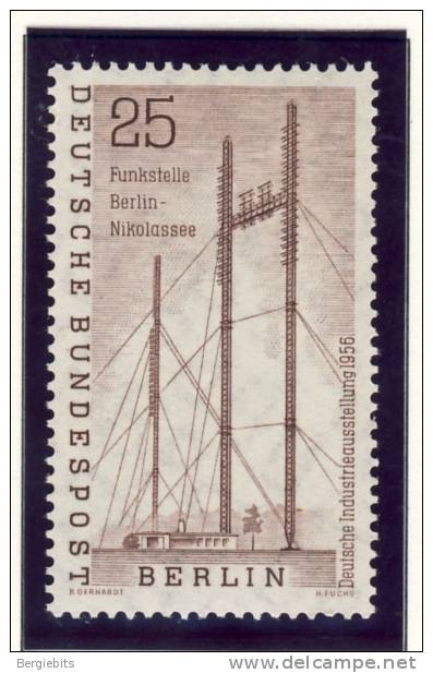 1956 Germany Berlin Complete MNH Industrial Exhibition ANTENNAS Set Of 1 Stamp - Nuovi