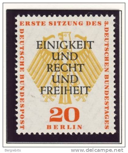 1957 Germany Berlin Complete MNH Bundestag In Berlin Set Of 2 Stamps - Unused Stamps