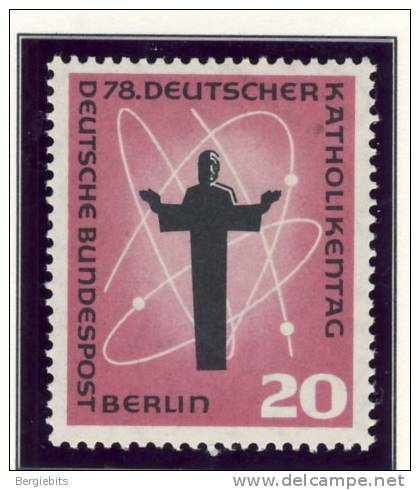 1958 Germany Berlin Complete MNH Katholic Day Set Of 2 Stamps - Unused Stamps