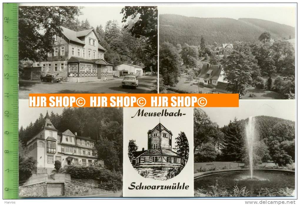 „Meuselbach, Schwarzmühle, Mehrfeldkarte“ Um 1970/1980, Ansichtskarte , Ungebrauchte Karte - Rudolstadt