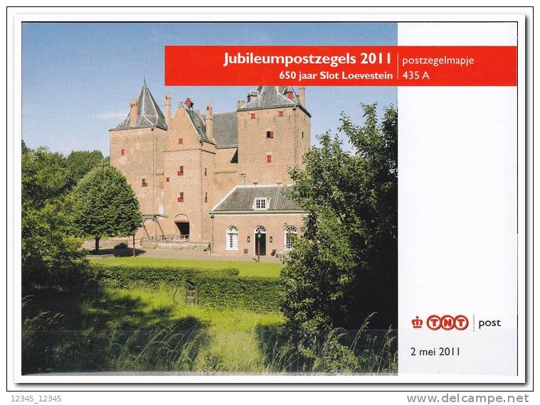 Nederland 2011, Postfris MNH, Folder 435A, Castle Loevestein - Unused Stamps