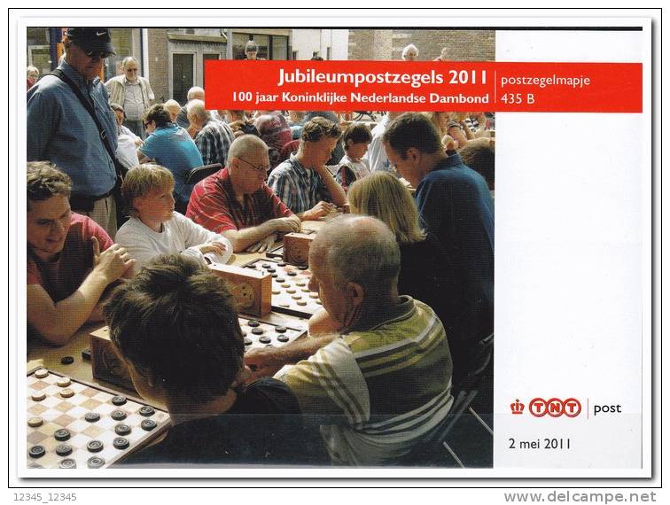 Nederland 2011, Postfris MNH, Folder 435B, Checkers - Ungebraucht
