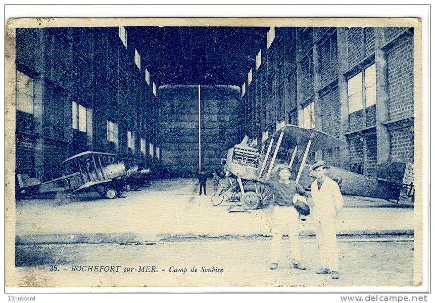 Carte Postale Ancienne Rochefort Sur Mer - Camp De Soubise - Aviation Militaire, Avions - Rochefort