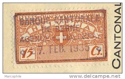 SUISSE - MALLERAY /1935 Timbre Fiscal Sur Effet De Commerce (ref 3514) - Fiscale Zegels