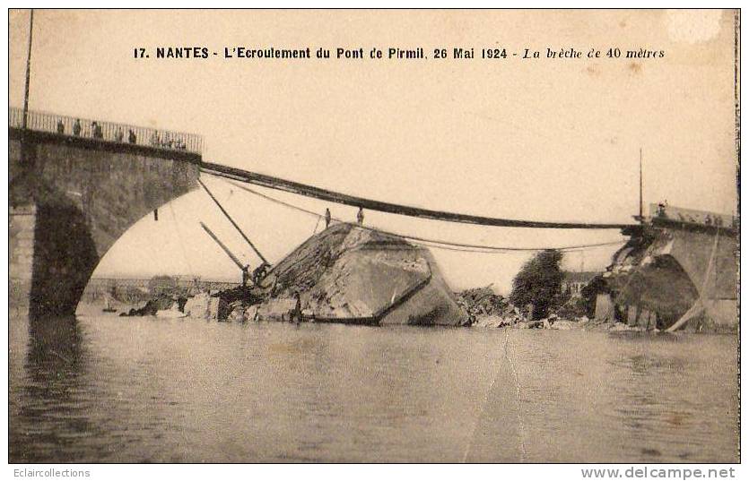 Catastrophe    Nantes  Ecroulement Du Pont De Pirmil - Disasters