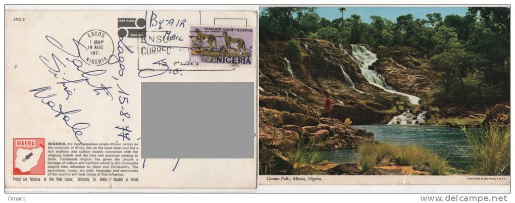 Cart266 Gurara Falls, Cascate, Cascade, Minna, Nigeria, Patrimonio Naturale - Nigeria