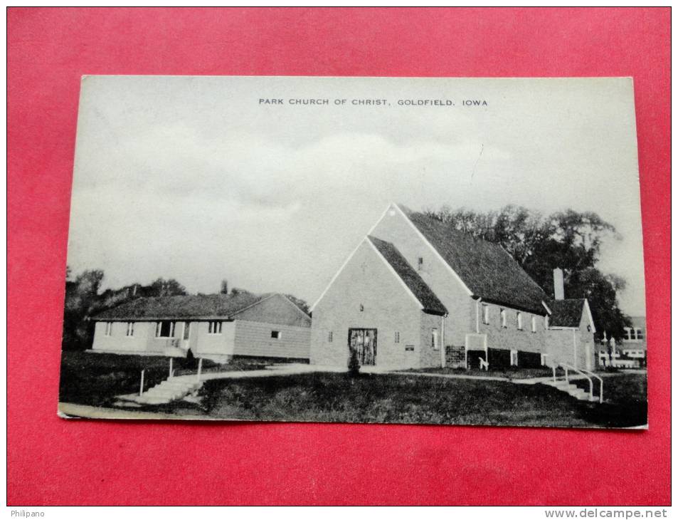 Goldfield Iowa  Park Church Of Christ Vintage B&W====ref 698 - Other & Unclassified