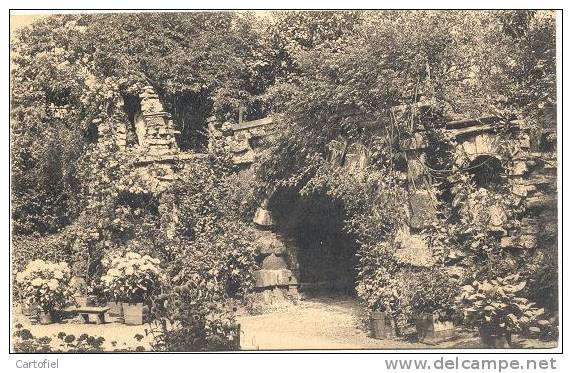 MECHELEN-LOURDESGROT-KATHOLIEKE NORMAALSCHOOL-ONDER DEN TOREN-VERZONDEN 1951- ZEGEL VERWIJDERD-ERN.THILL-BRUSSEL - Mechelen