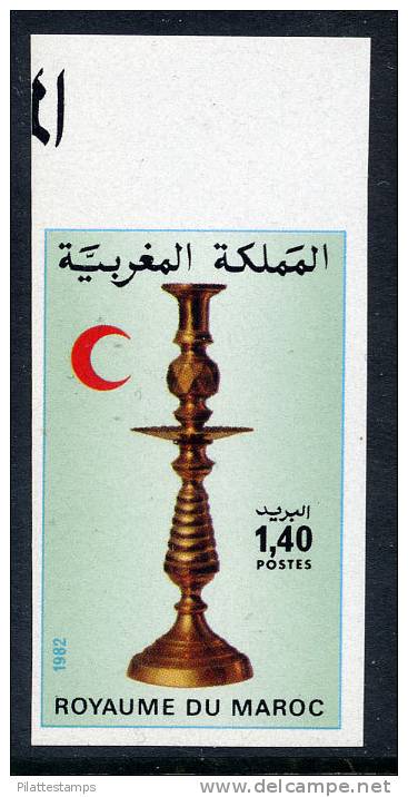 MAROC N°926**   NON DENTELE  CROISSANT ROUGE - Marokko (1956-...)