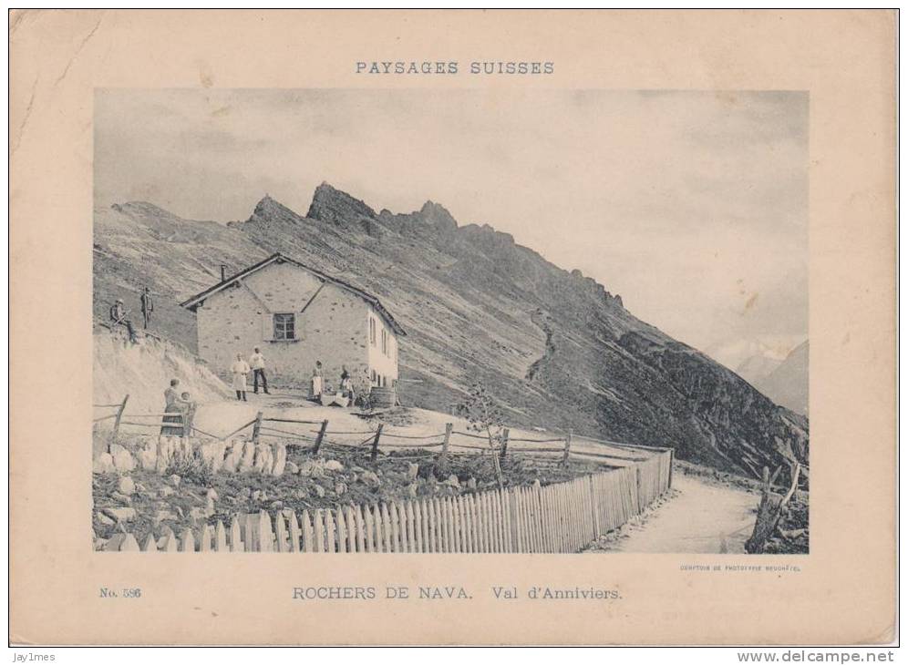 Paysage Sur Avis De Passage-suisse-sierre-valais-val D´anniviers-rochers De Nava - Anniviers