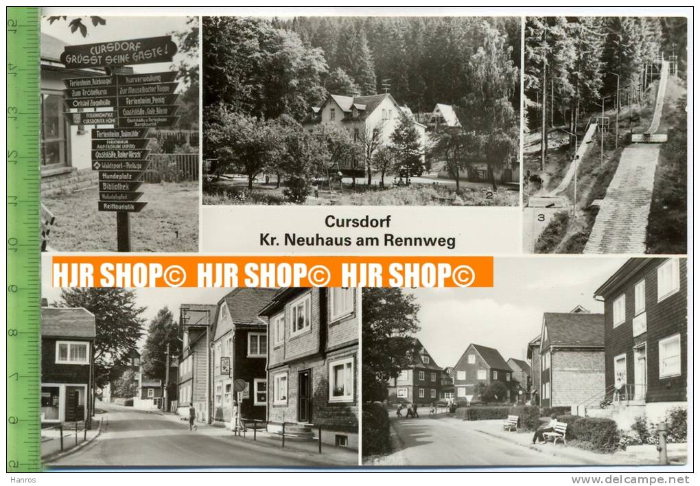 „Cursdorf, Kr. Neuhaus Am Rennweg“ Um 1970/1980, Ansichtskarte  Ungebrauchte Karte - Rudolstadt