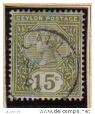 Ceylon 1886 (96) Gest.,° - Ceylon (...-1947)