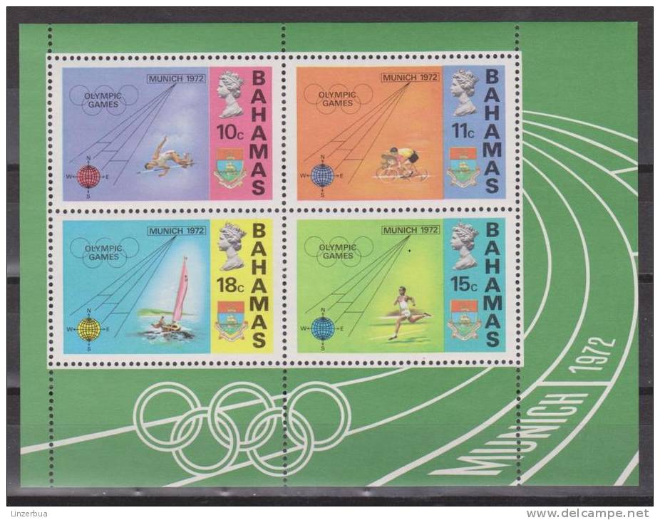 Bahamas 1972 Mi. B 5** MNH - Olympia - 1963-1973 Autonomie Interne