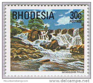 Rhodesia 1978 Inyangombi Falls Waterfall Wasserfall ** MNH - Zimbabwe (1980-...)