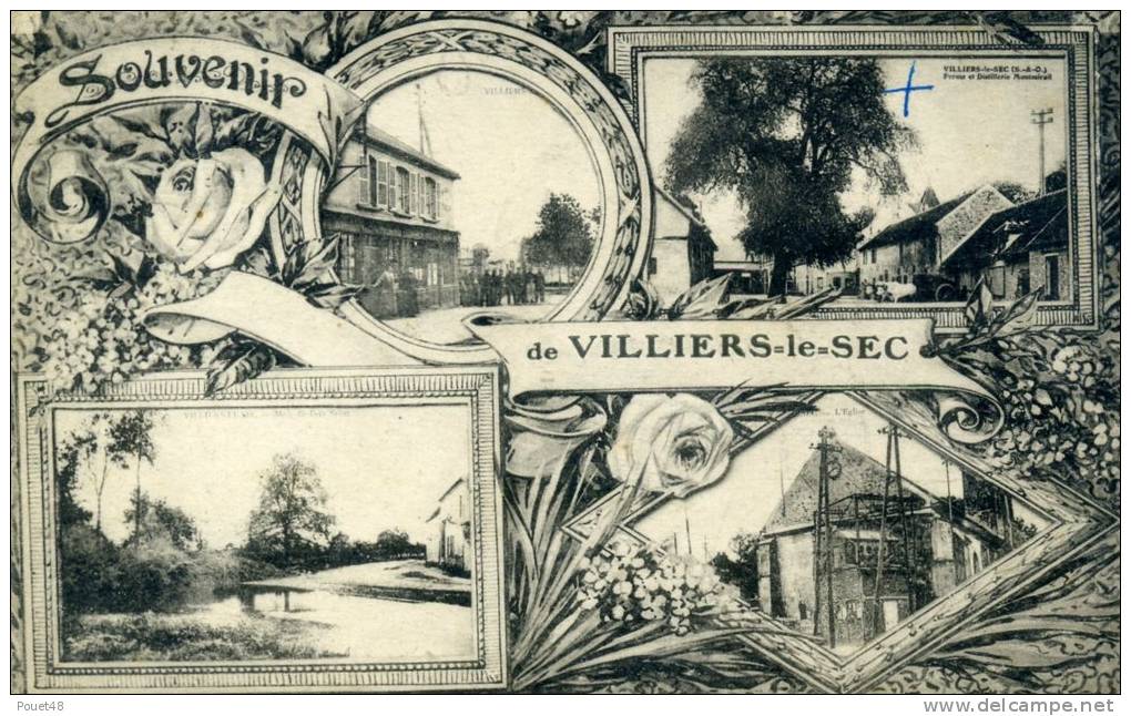 77 - VILLIERS LE SEC - Souvenir -  Multivues - Autres & Non Classés