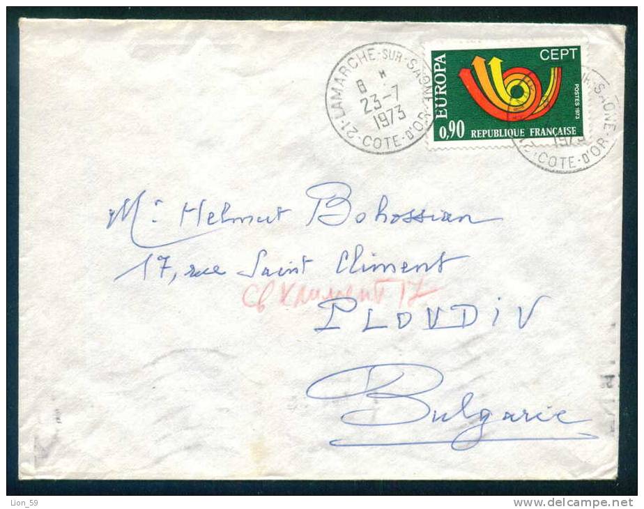 52846 Cover Lettre Brief  1973 EUROPA CEPT France Frankreich Francia - 1973