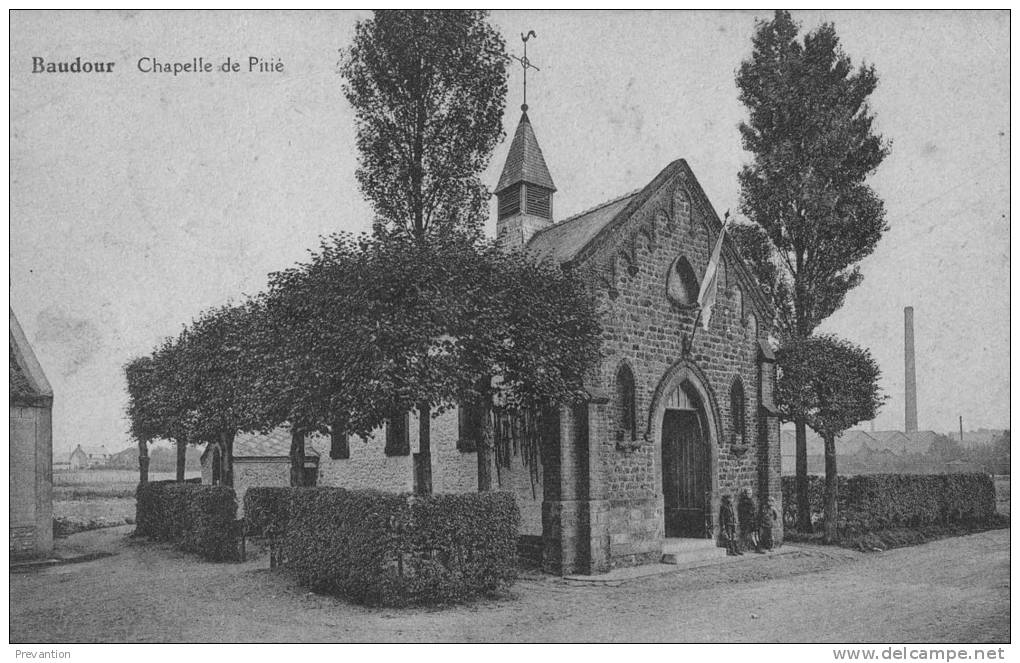 BAUDOUR - Chapelle De Pitié - Circulée 1938 - Saint-Ghislain