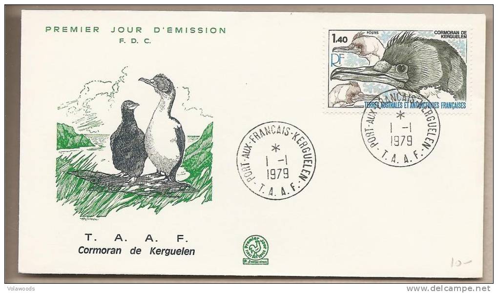 T.A.A.F - Busta FDC: Cormorano Di Kerguelen - 1979 - FDC