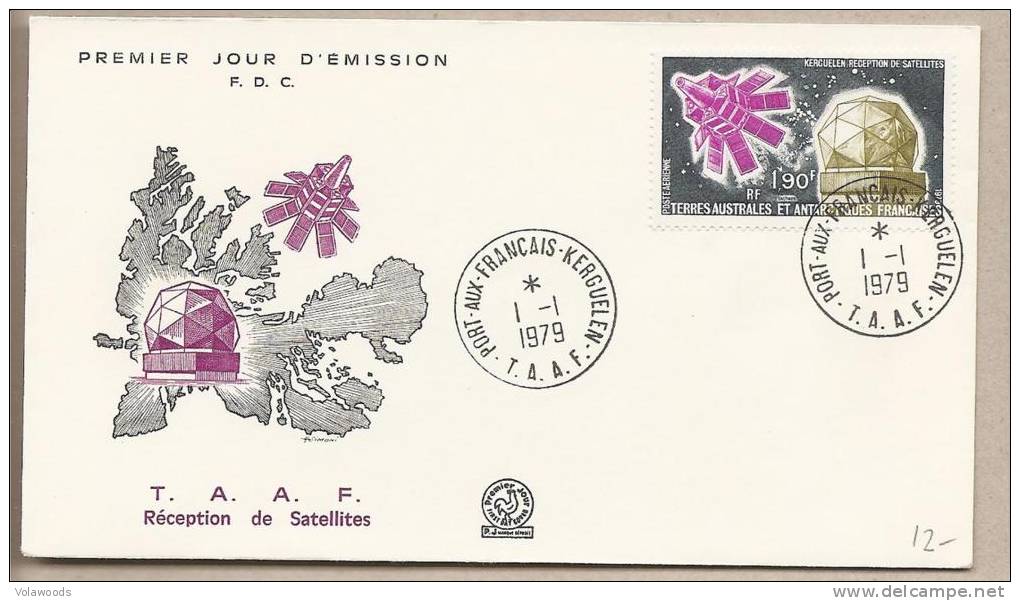 T.A.A.F - Busta FDC: Ricezione Da Satellite - 1979 - FDC