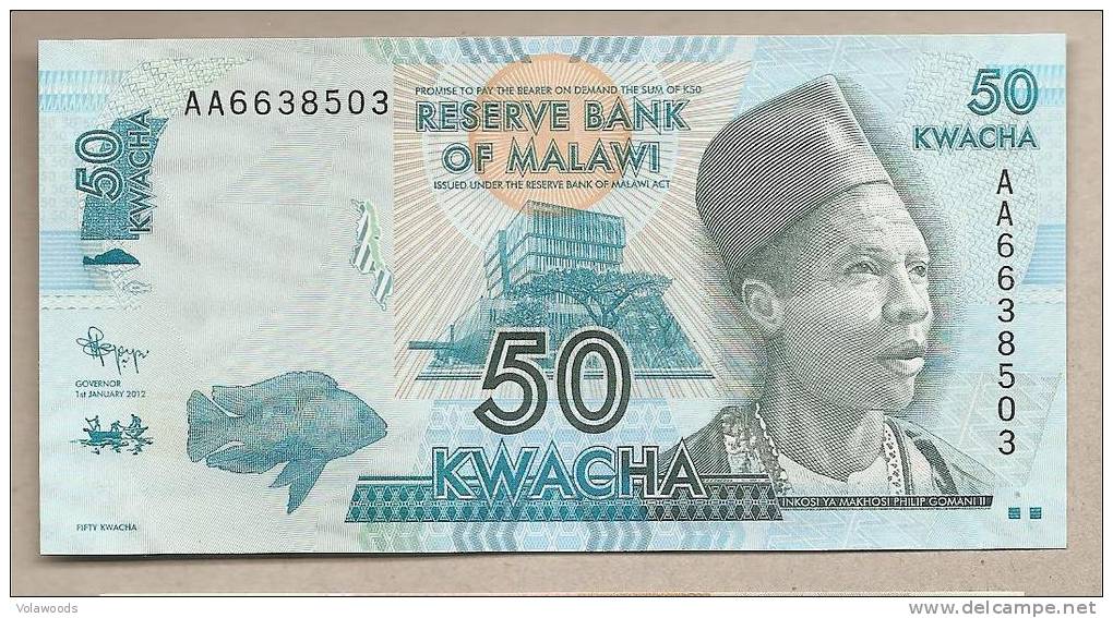 Malawi - Banconota Non Circolata Da 50 Kwacha - 2012 - Malawi