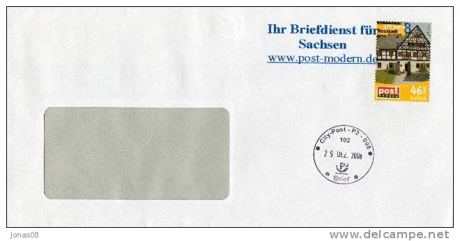 SACHSEN   POST MODERN   2008  675 JAHRE NEUSTADT - Private & Local Mails