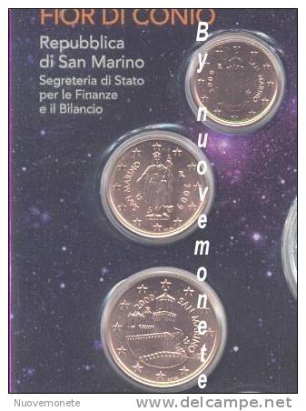 SAN MARINO SAINT MARIN 1+2+5 CENT 2009 FDC DA DIV. RARO - San Marino